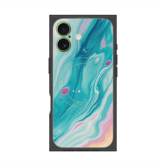 Premium Square Case with MagSafe［ Color Rain - Original - Serene Wave ］