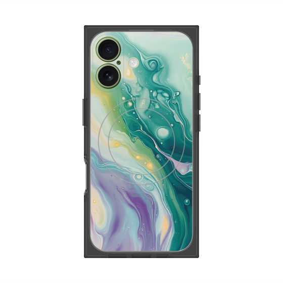 Premium Square Case with MagSafe［ Color Rain - Original - Dusky Forest ］