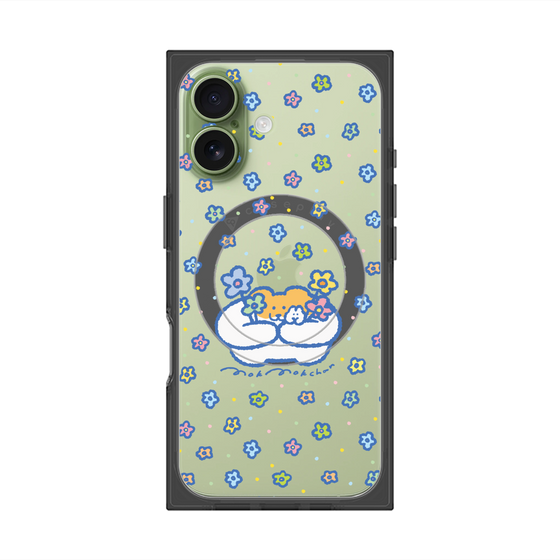 Premium Square Case with MagSafe［ Mokmokchan - Flowers ］