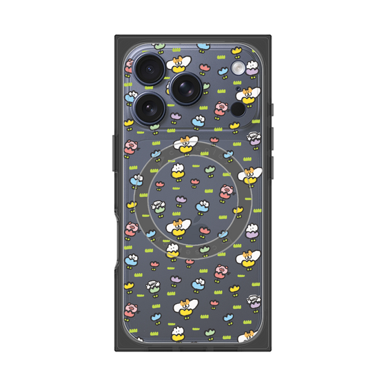 Premium Square Case with MagSafe［ Mokmokchan - Flower - All-over Pattern ］