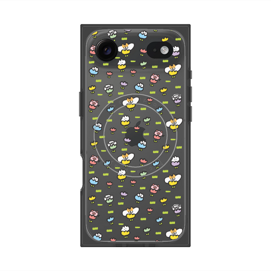 Premium Square Case with MagSafe［ Mokmokchan - Flower - All-over Pattern ］