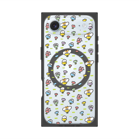 Premium Square Case with MagSafe［ Mokmokchan - Flower - All-over Pattern ］