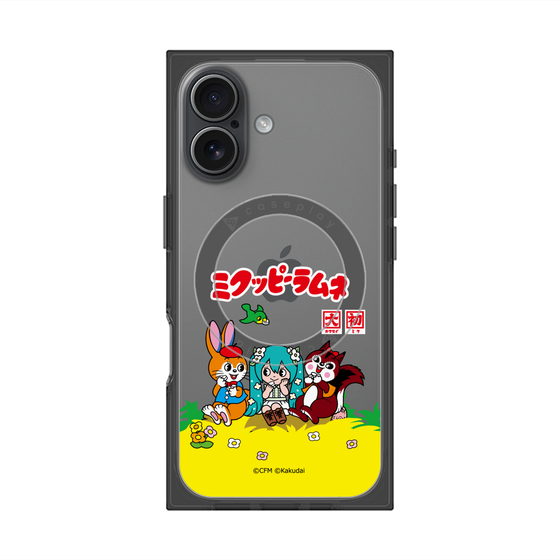 Premium Square Case with MagSafe［ Hatsune Miku × Kuppy Ramune - Package - Clear ］