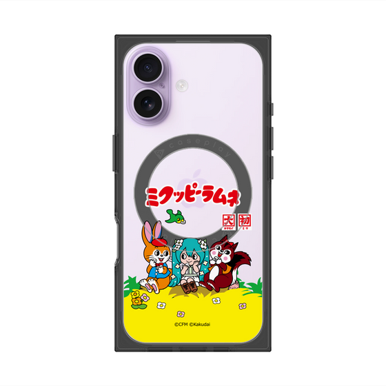 Premium Square Case with MagSafe［ Hatsune Miku × Kuppy Ramune - Package - Clear ］
