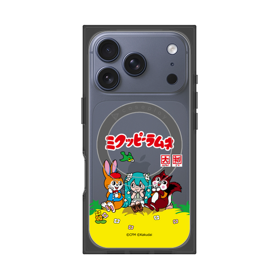 Premium Square Case with MagSafe［ Hatsune Miku × Kuppy Ramune - Package - Clear ］