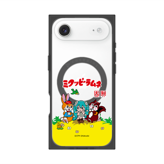 Premium Square Case with MagSafe［ Hatsune Miku × Kuppy Ramune - Package - Clear ］