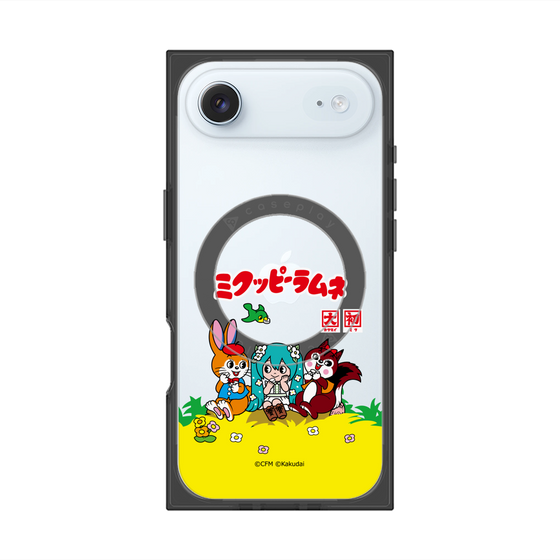 Premium Square Case with MagSafe［ Hatsune Miku × Kuppy Ramune - Package - Clear ］