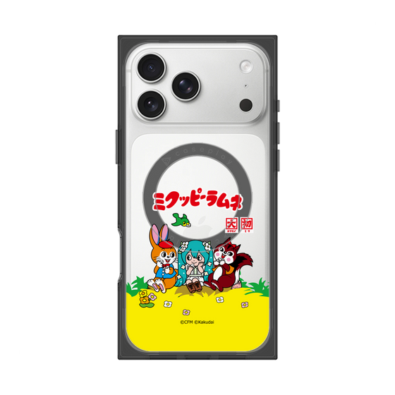 Premium Square Case with MagSafe［ Hatsune Miku × Kuppy Ramune - Package - Clear ］