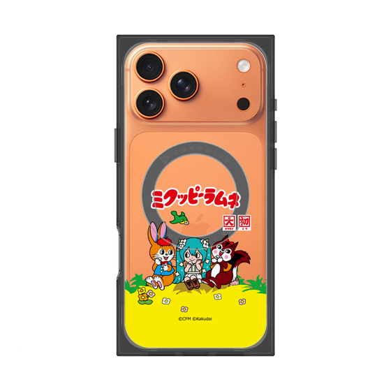 Premium Square Case with MagSafe［ Hatsune Miku × Kuppy Ramune - Package - Clear ］