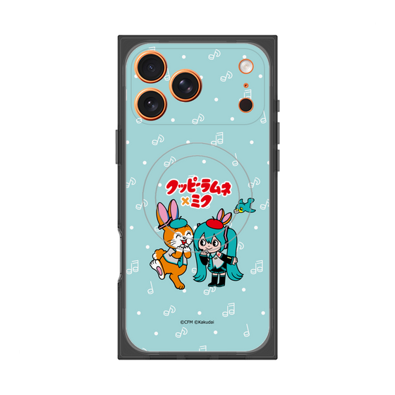 Premium Square Case with MagSafe［ Hatsune Miku × Kuppy Ramune - Hatsune Miku × Kuppy - Chibi Illustration ］