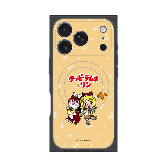 Premium Square Case with MagSafe［ Hatsune Miku × Kuppy Ramune - Kagamine Rin × Ram - Chibi Illustration ］