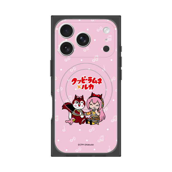 Premium Square Case with MagSafe［ Hatsune Miku × Kuppy Ramune - Megurine Luka × Ram - Chibi Illustration ］