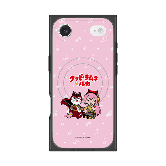 Premium Square Case with MagSafe［ Hatsune Miku × Kuppy Ramune - Megurine Luka × Ram - Chibi Illustration ］