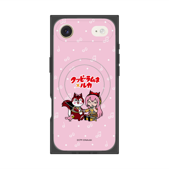 Premium Square Case with MagSafe［ Hatsune Miku × Kuppy Ramune - Megurine Luka × Ram - Chibi Illustration ］