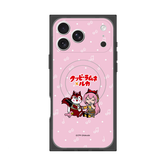 Premium Square Case with MagSafe［ Hatsune Miku × Kuppy Ramune - Megurine Luka × Ram - Chibi Illustration ］