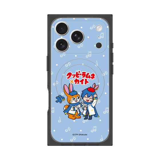 Premium Square Case with MagSafe［ Hatsune Miku × Kuppy Ramune - KAITO × Kuppy - Chibi Illustration ］