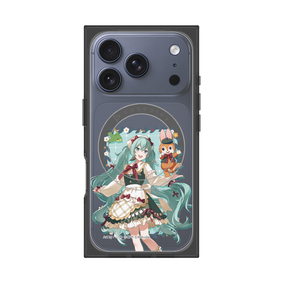 Premium Square Case with MagSafe［ Hatsune Miku × Kuppy Ramune - Hatsune Miku × Kuppy - Full-body Illustration 1 ］