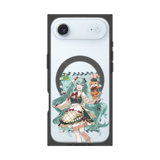 Premium Square Case with MagSafe［ Hatsune Miku × Kuppy Ramune - Hatsune Miku × Kuppy - Full-body Illustration 1 ］