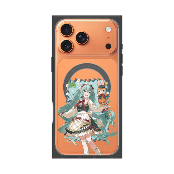 Premium Square Case with MagSafe［ Hatsune Miku × Kuppy Ramune - Hatsune Miku × Kuppy - Full-body Illustration 1 ］