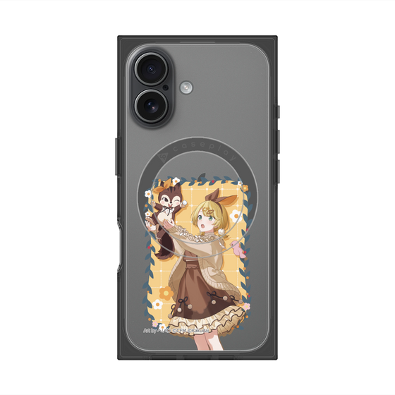 Premium Square Case with MagSafe［ Hatsune Miku × Kuppy Ramune - Kagamine Rin × Ram - Full-body Illustration 1 ］