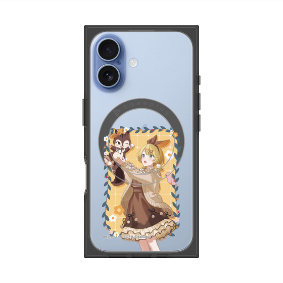 Premium Square Case with MagSafe［ Hatsune Miku × Kuppy Ramune - Kagamine Rin × Ram - Full-body Illustration 1 ］