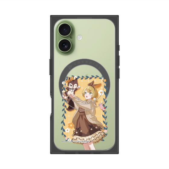 Premium Square Case with MagSafe［ Hatsune Miku × Kuppy Ramune - Kagamine Rin × Ram - Full-body Illustration 1 ］