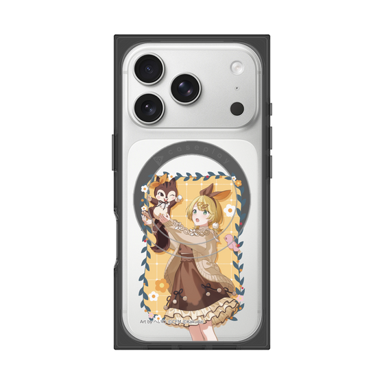 Premium Square Case with MagSafe［ Hatsune Miku × Kuppy Ramune - Kagamine Rin × Ram - Full-body Illustration 1 ］