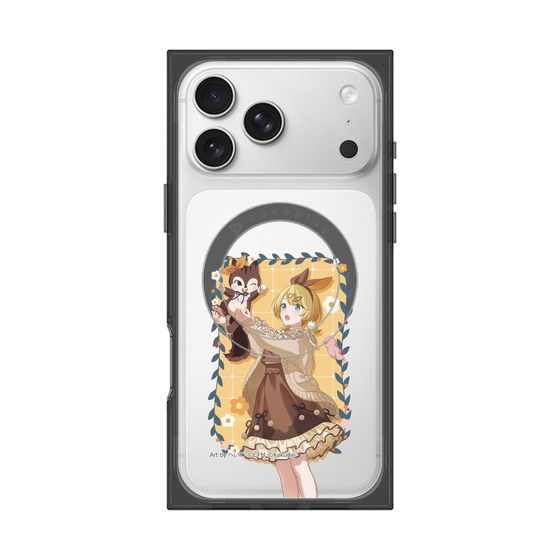 Premium Square Case with MagSafe［ Hatsune Miku × Kuppy Ramune - Kagamine Rin × Ram - Full-body Illustration 1 ］