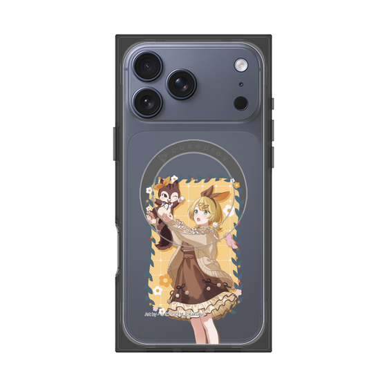 Premium Square Case with MagSafe［ Hatsune Miku × Kuppy Ramune - Kagamine Rin × Ram - Full-body Illustration 1 ］