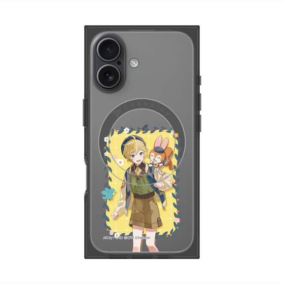 Premium Square Case with MagSafe［ Hatsune Miku × Kuppy Ramune - Kagamine Len × Kuppy - Full-body Illustration 1 ］