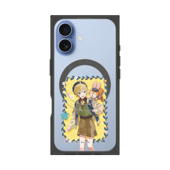 Premium Square Case with MagSafe［ Hatsune Miku × Kuppy Ramune - Kagamine Len × Kuppy - Full-body Illustration 1 ］