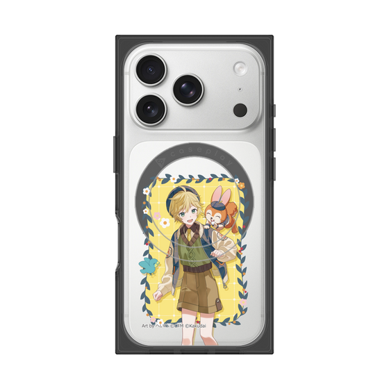Premium Square Case with MagSafe［ Hatsune Miku × Kuppy Ramune - Kagamine Len × Kuppy - Full-body Illustration 1 ］
