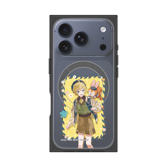 Premium Square Case with MagSafe［ Hatsune Miku × Kuppy Ramune - Kagamine Len × Kuppy - Full-body Illustration 1 ］