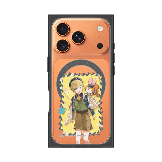 Premium Square Case with MagSafe［ Hatsune Miku × Kuppy Ramune - Kagamine Len × Kuppy - Full-body Illustration 1 ］
