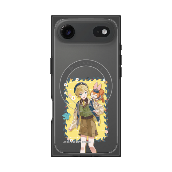 Premium Square Case with MagSafe［ Hatsune Miku × Kuppy Ramune - Kagamine Len × Kuppy - Full-body Illustration 1 ］