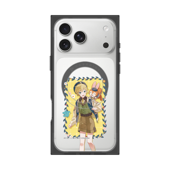 Premium Square Case with MagSafe［ Hatsune Miku × Kuppy Ramune - Kagamine Len × Kuppy - Full-body Illustration 1 ］