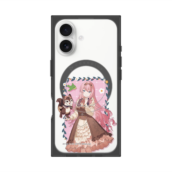 Premium Square Case with MagSafe［ Hatsune Miku × Kuppy Ramune - Megurine Luka × Ram - Full-body Illustration 1 ］