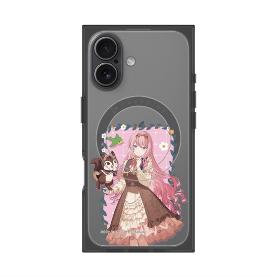 Premium Square Case with MagSafe［ Hatsune Miku × Kuppy Ramune - Megurine Luka × Ram - Full-body Illustration 1 ］