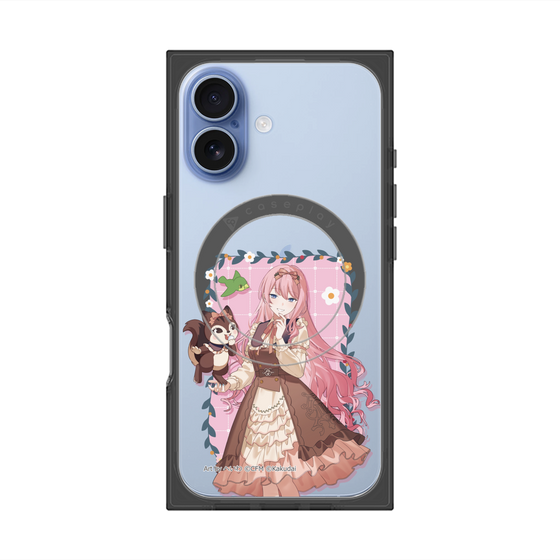 Premium Square Case with MagSafe［ Hatsune Miku × Kuppy Ramune - Megurine Luka × Ram - Full-body Illustration 1 ］