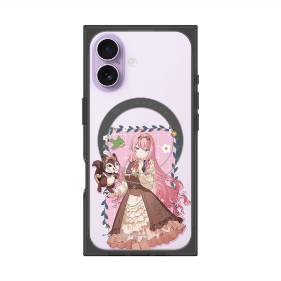 Premium Square Case with MagSafe［ Hatsune Miku × Kuppy Ramune - Megurine Luka × Ram - Full-body Illustration 1 ］