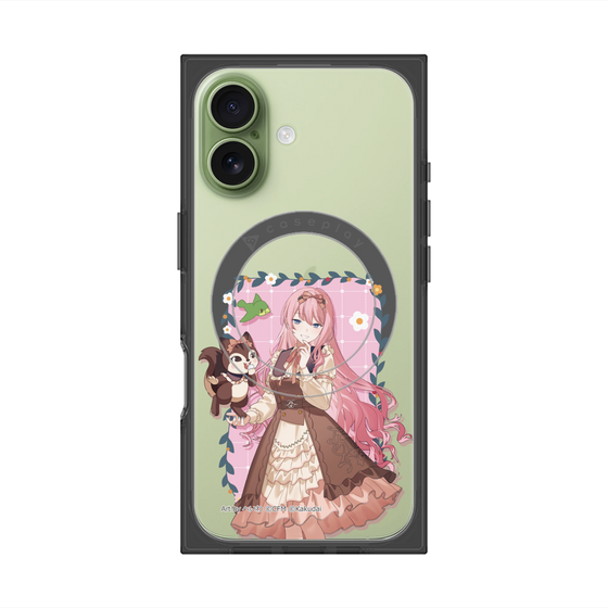 Premium Square Case with MagSafe［ Hatsune Miku × Kuppy Ramune - Megurine Luka × Ram - Full-body Illustration 1 ］