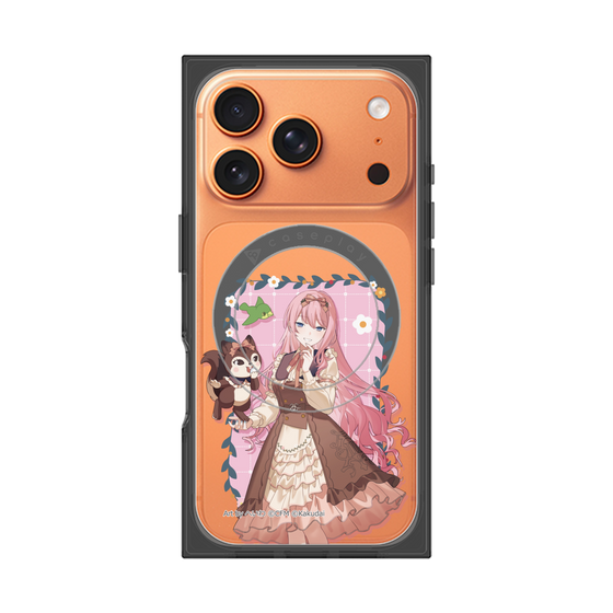 Premium Square Case with MagSafe［ Hatsune Miku × Kuppy Ramune - Megurine Luka × Ram - Full-body Illustration 1 ］