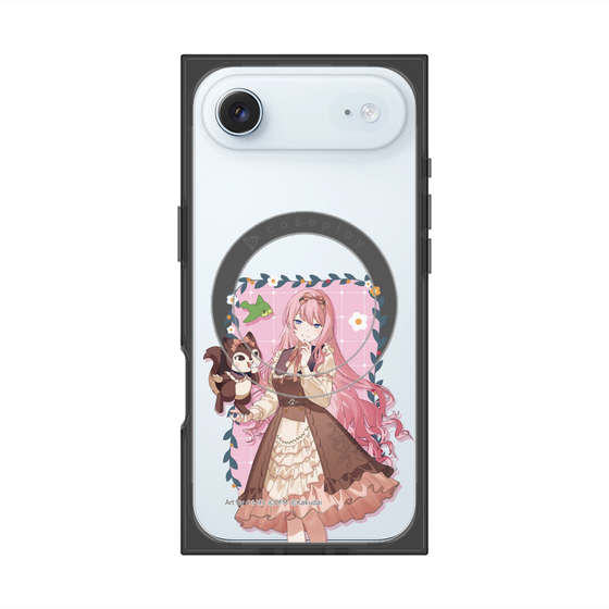 Premium Square Case with MagSafe［ Hatsune Miku × Kuppy Ramune - Megurine Luka × Ram - Full-body Illustration 1 ］