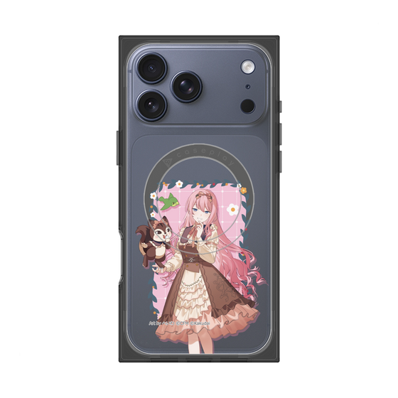Premium Square Case with MagSafe［ Hatsune Miku × Kuppy Ramune - Megurine Luka × Ram - Full-body Illustration 1 ］