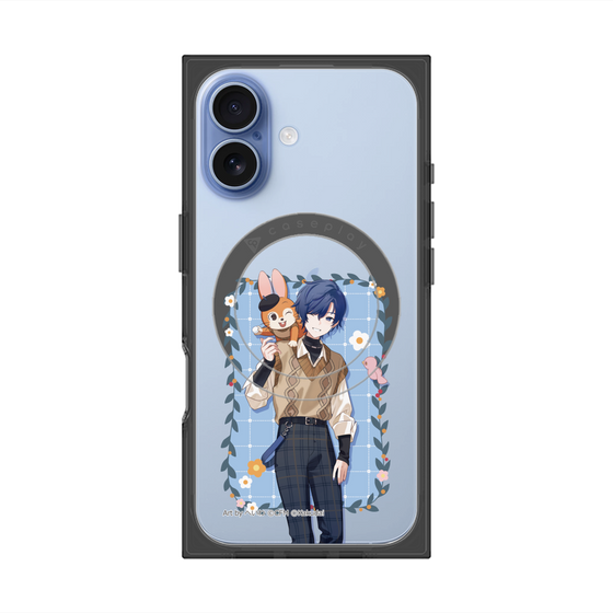 Premium Square Case with MagSafe［ Hatsune Miku × Kuppy Ramune - KAITO × Kuppy - Full-body Illustration 1 ］