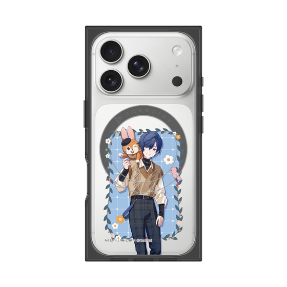 Premium Square Case with MagSafe［ Hatsune Miku × Kuppy Ramune - KAITO × Kuppy - Full-body Illustration 1 ］