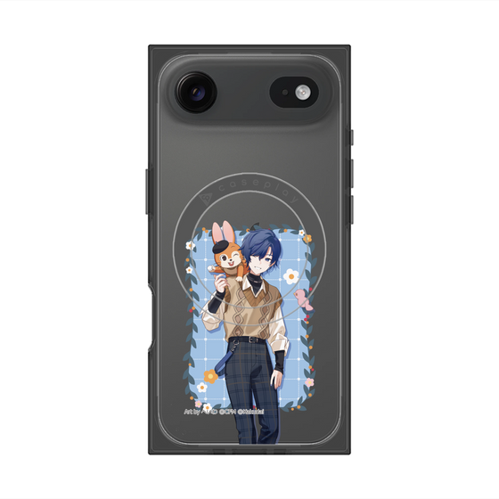 Premium Square Case with MagSafe［ Hatsune Miku × Kuppy Ramune - KAITO × Kuppy - Full-body Illustration 1 ］