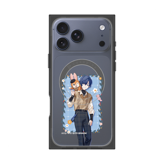 Premium Square Case with MagSafe［ Hatsune Miku × Kuppy Ramune - KAITO × Kuppy - Full-body Illustration 1 ］