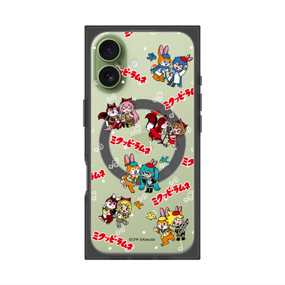 Premium Square Case with MagSafe［ Hatsune Miku × Kuppy Ramune - Overall Pattern ］