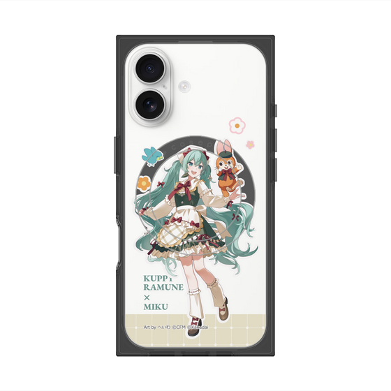 Premium Square Case with MagSafe［ Hatsune Miku × Kuppy Ramune - Hatsune Miku × Kuppy - Full-body Illustration 2 ］